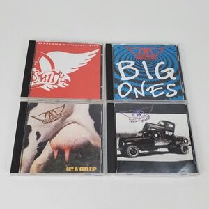 Aerosmith CD Lot of 4 Pump Get A Grip Big Ones Greatest Hits Rock Music Geffen